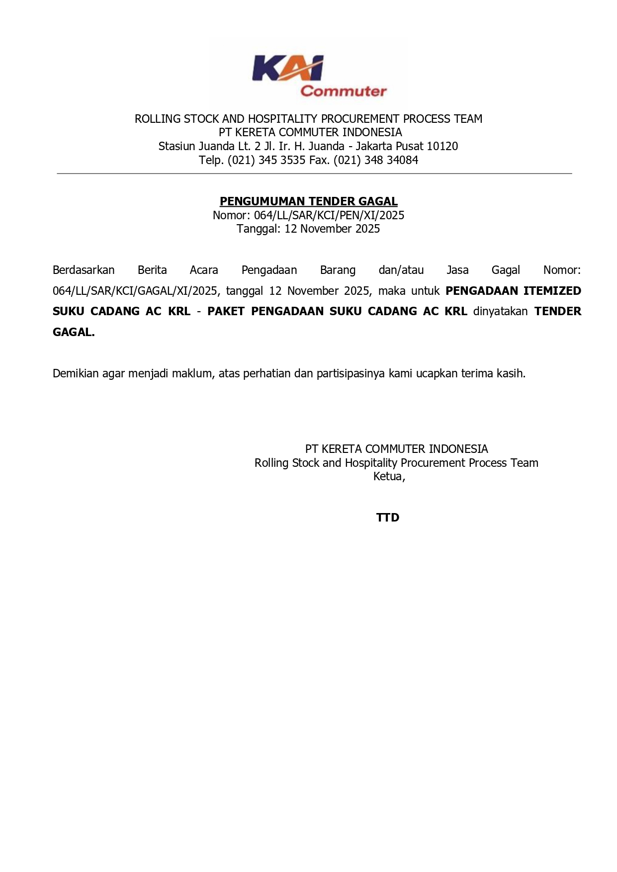 064 pen tender gagal page 0001